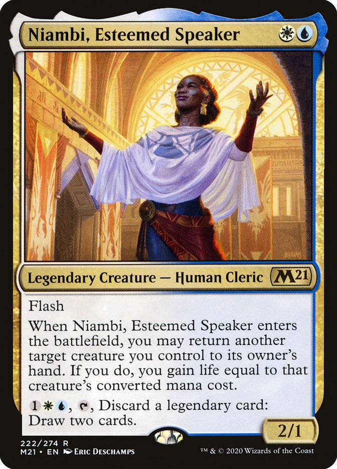 Niambi, Esteemed Speaker 222/274 (Core Set 2021)  | Good Games Modbury