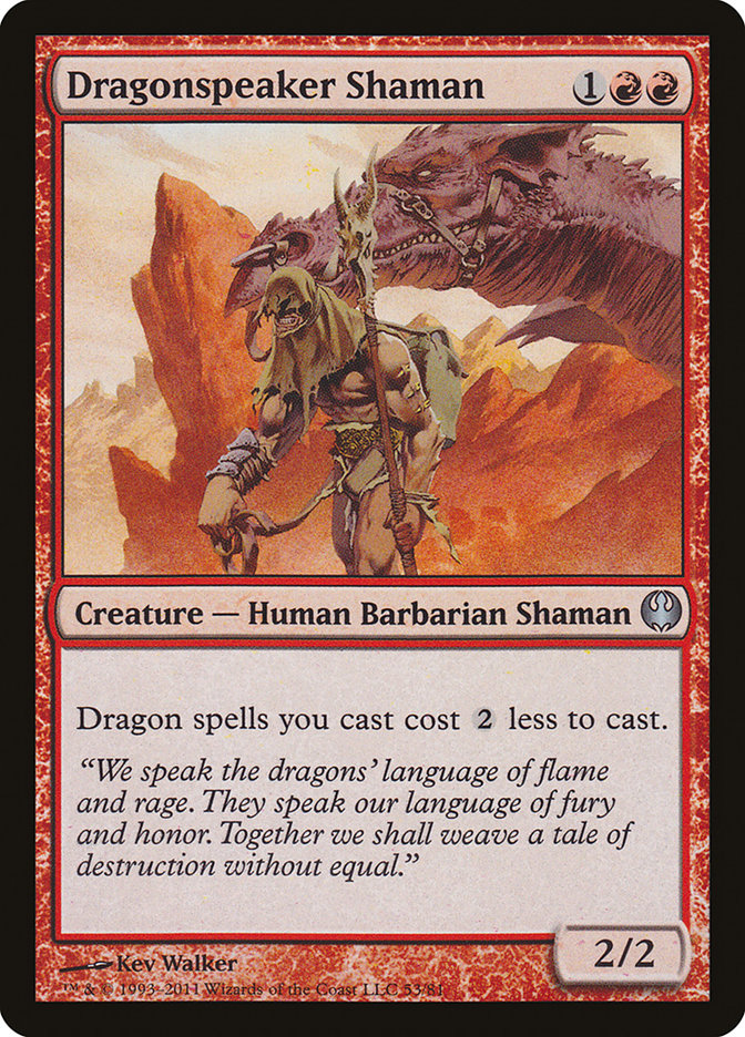 Dragonspeaker Shaman 53/81 (Duel Decks: Knights vs. Dragons)  | Good Games Modbury