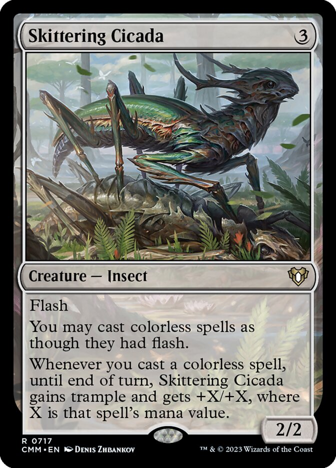 Skittering Cicada 717/451 (Commander Masters)  | Good Games Modbury