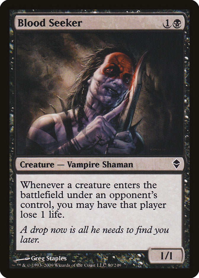 Blood Seeker 80 (Zendikar)  - Foil | Good Games Modbury