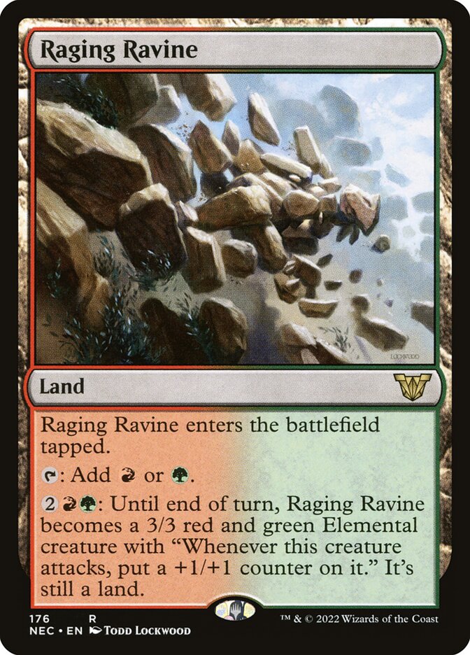 Raging Ravine 176/38 (Commander: Kamigawa: Neon Dynasty)  | Good Games Modbury