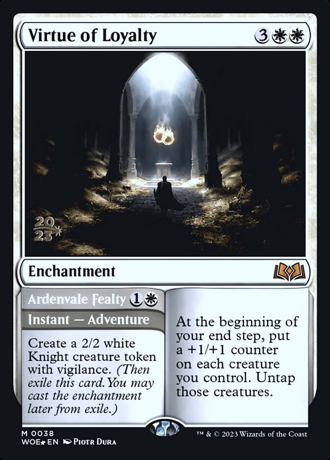 Virtue of Loyalty // Ardenvale Fealty 38s/200 (Prerelease Cards)  - Foil | Good Games Modbury