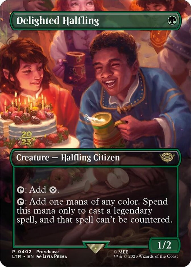 Delighted Halfling 0402 402 (Prerelease Cards)  - Foil | Good Games Modbury