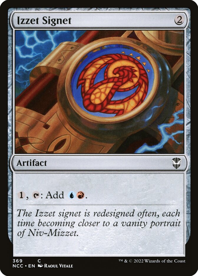 Izzet Signet 369 (Commander: Streets of New Capenna)  | Good Games Modbury