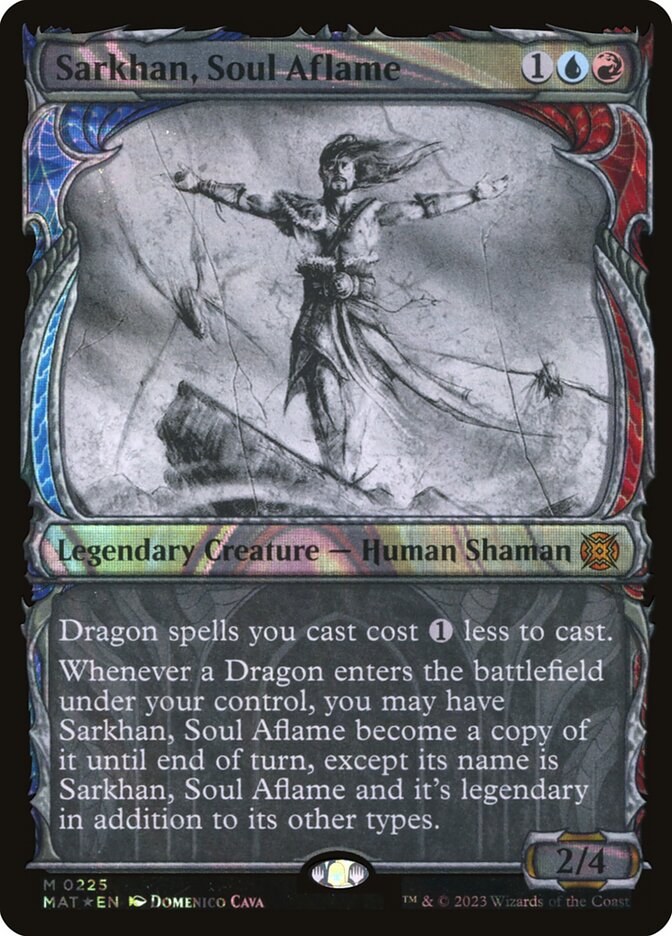 Sarkhan, Soul Aflame 225/50 (March of the Machine: The Aftermath)  - Showcase Halo Foil | Good Games Modbury