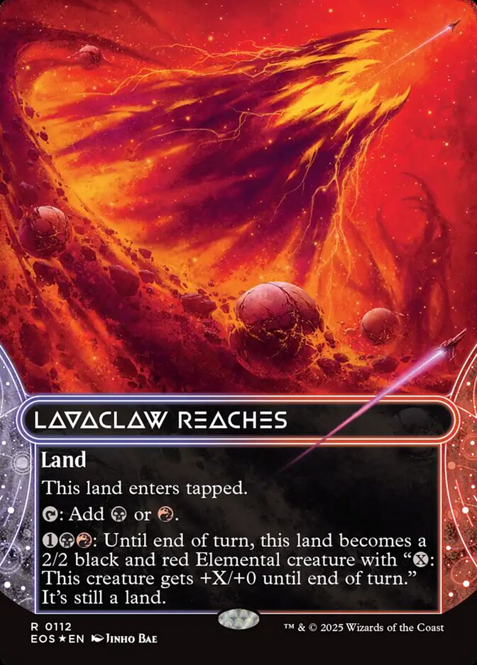 Lavaclaw Reaches 112/45 (Edge of Eternities: Stellar Sights)  - Borderless Galaxy Foil | Good Games Modbury