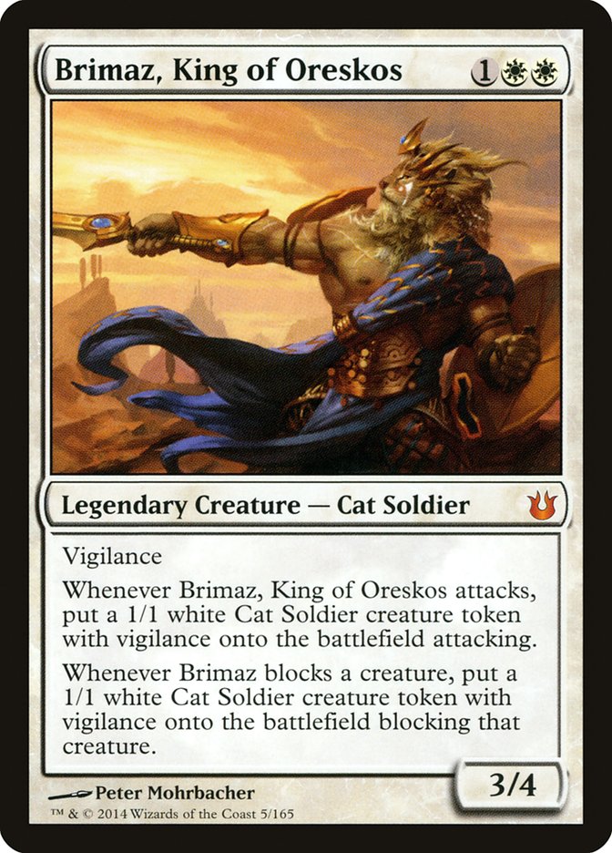 Brimaz, King of Oreskos 5 (Born of the Gods)  - Foil | Good Games Modbury