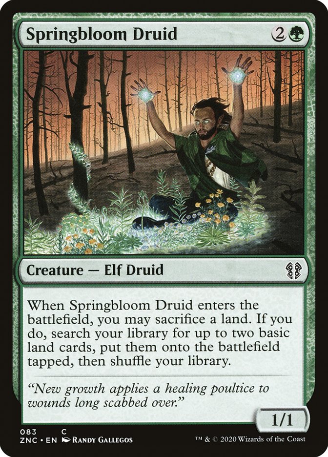 Springbloom Druid 83/142 (Commander: Zendikar Rising)  | Good Games Modbury