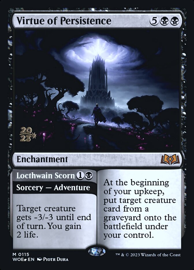 Virtue of Persistence // Locthwain Scorn 115s/200 (Prerelease Cards)  - Foil | Good Games Modbury