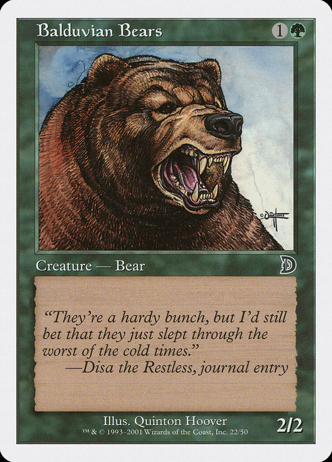 Balduvian Bears 22/50 (Deckmasters Garfield vs Finkel)  | Good Games Modbury