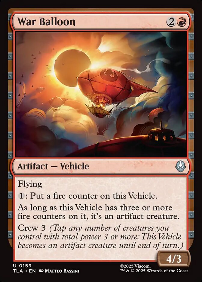War Balloon 159/286 (Avatar: The Last Airbender)  - Foil | Good Games Modbury