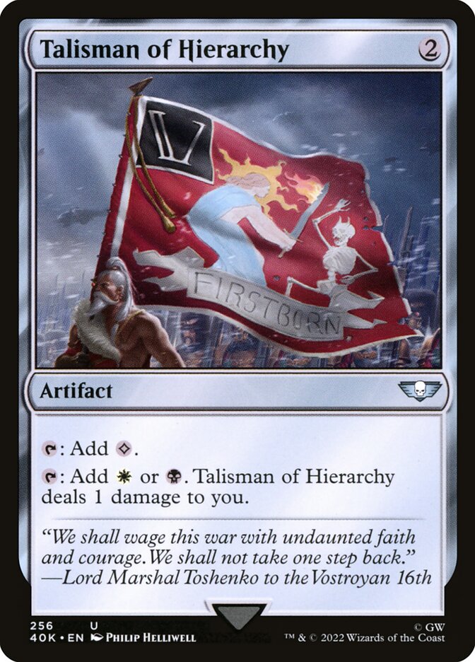 Talisman of Hierarchy 256 (Universes Beyond: Warhammer 40,000)  | Good Games Modbury