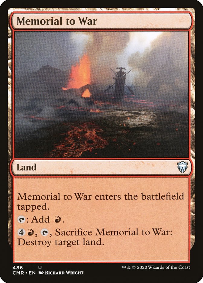 Memorial to War 486/361 (Commander Legends)  | Good Games Modbury