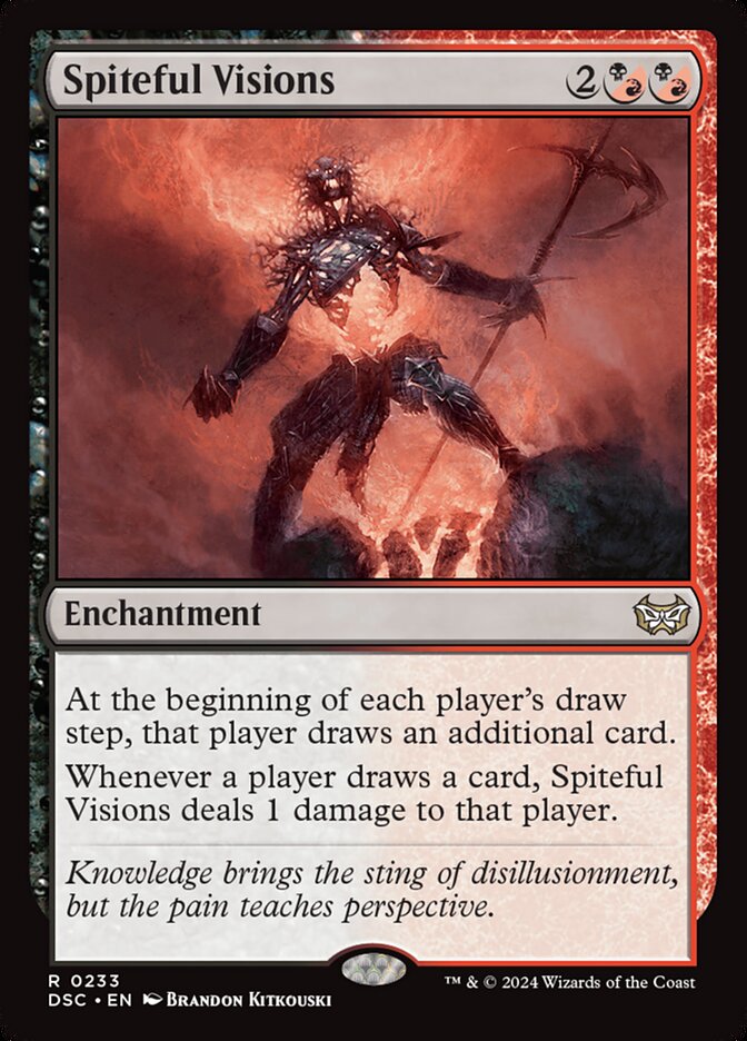 Spiteful Visions 233 (Commander: Duskmourn: House of Horror)  | Good Games Modbury