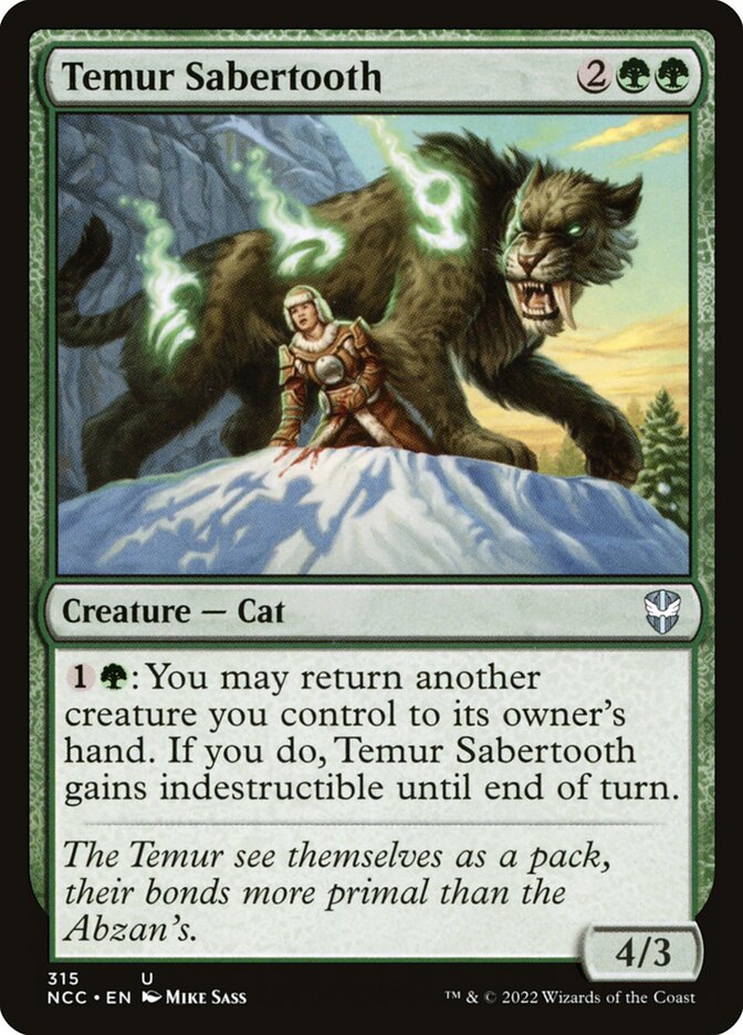 Temur Sabertooth 315 (Commander: Streets of New Capenna)  | Good Games Modbury