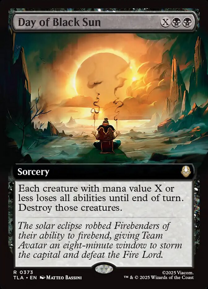 Day of Black Sun  373/286 (Avatar: The Last Airbender)  - Extended Art Foil | Good Games Modbury
