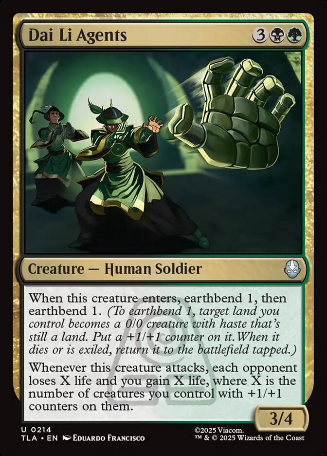 Dai Li Agents 214/286 (Avatar: The Last Airbender)  - Foil | Good Games Modbury