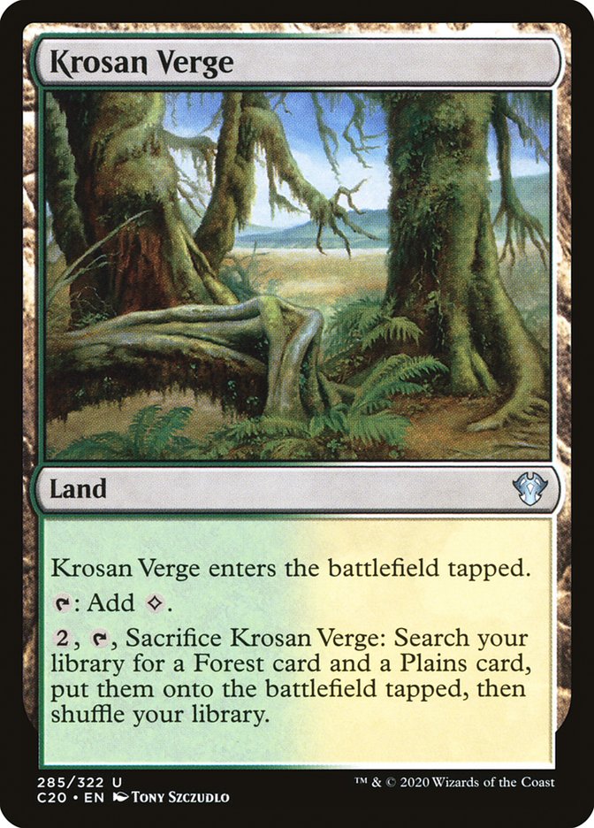 Krosan Verge 285/322 (Commander 2020)  | Good Games Modbury