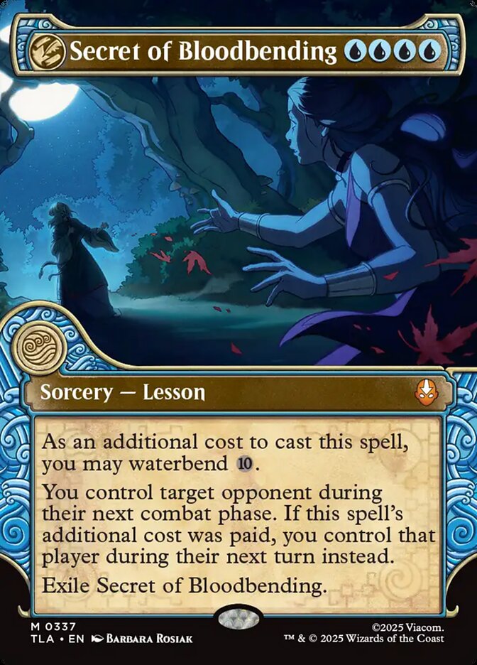 Secret of Bloodbending 337 (Avatar: The Last Airbender)  - Showcase Foil | Good Games Modbury
