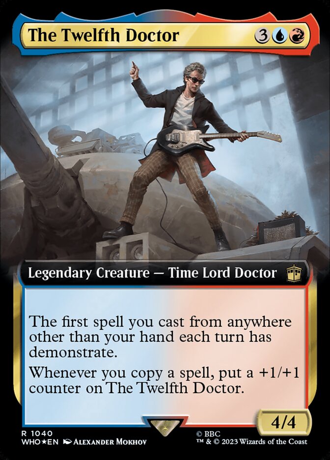 The Twelfth Doctor 1040/331 (Universes Beyond: Doctor Who)  - Extended Art Surge Foil | Good Games Modbury