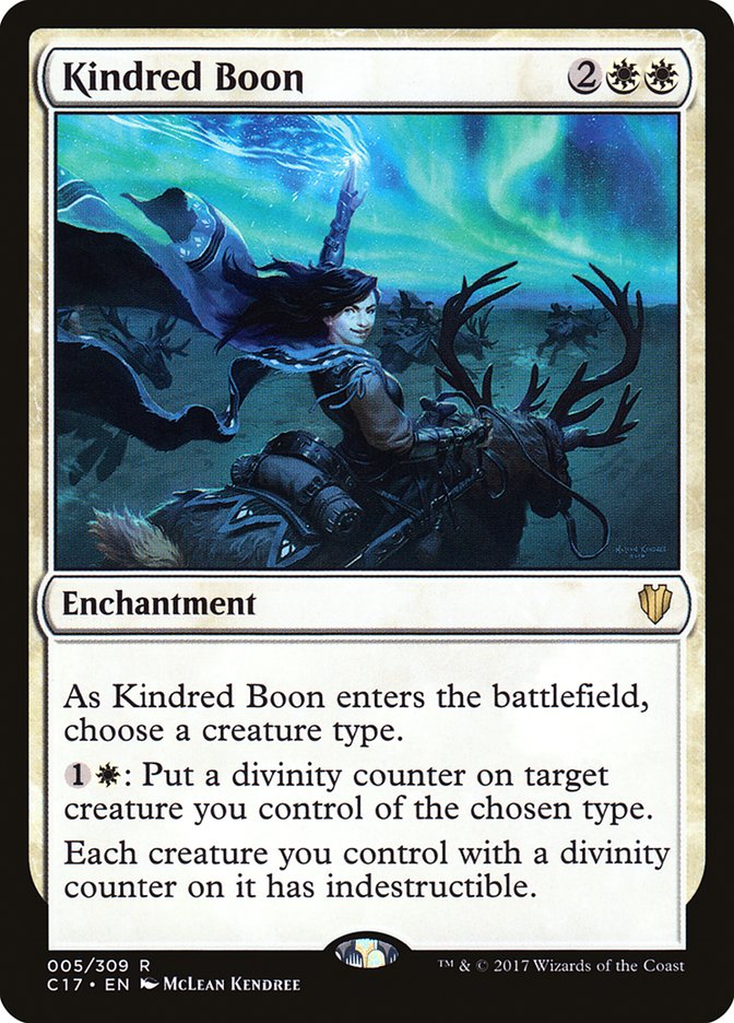 Kindred Boon 5/309 (Commander 2017)  | Good Games Modbury