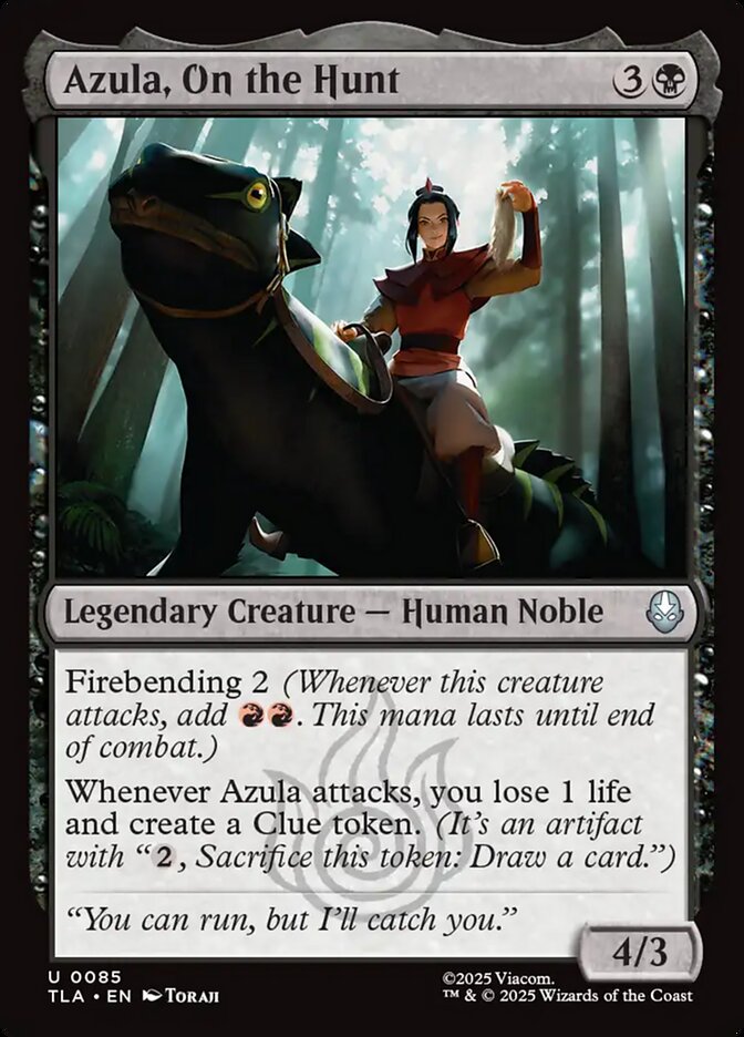 Azula, On the Hunt 85/286 (Avatar: The Last Airbender)  - Foil | Good Games Modbury