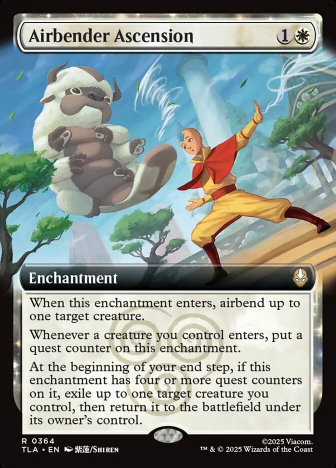 Airbender Ascension  364/286 (Avatar: The Last Airbender)  - Extended Art Foil | Good Games Modbury