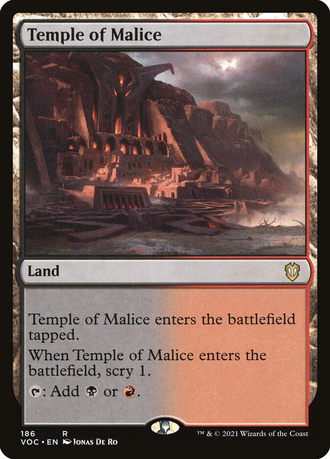 Temple of Malice 186/38 (Commander: Innistrad: Crimson Vow)  | Good Games Modbury