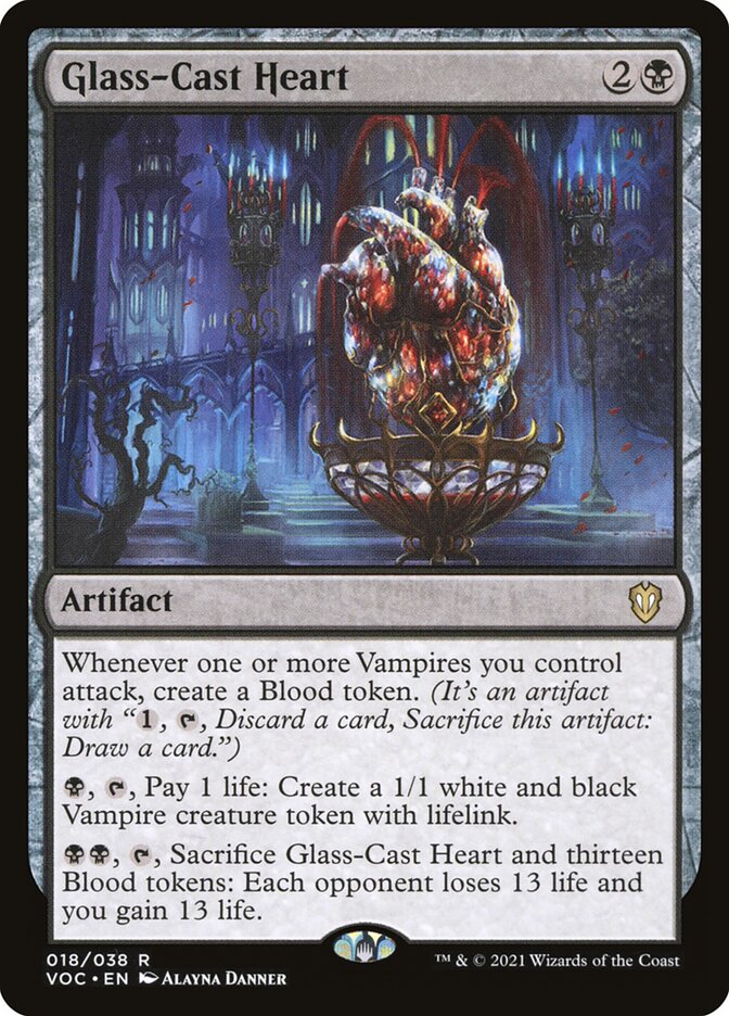 Glass-Cast Heart 18/38 (Commander: Innistrad: Crimson Vow)  | Good Games Modbury