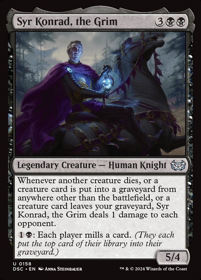 Syr Konrad, the Grim 158/40 (Commander: Duskmourn: House of Horror)  | Good Games Modbury