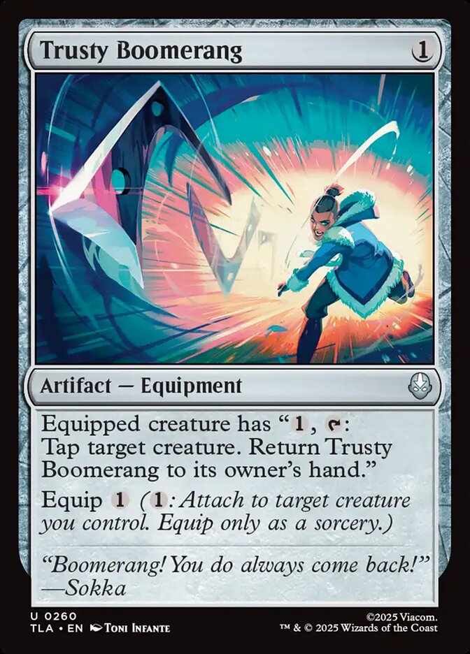 Trusty Boomerang 260/286 (Avatar: The Last Airbender)  - Foil | Good Games Modbury
