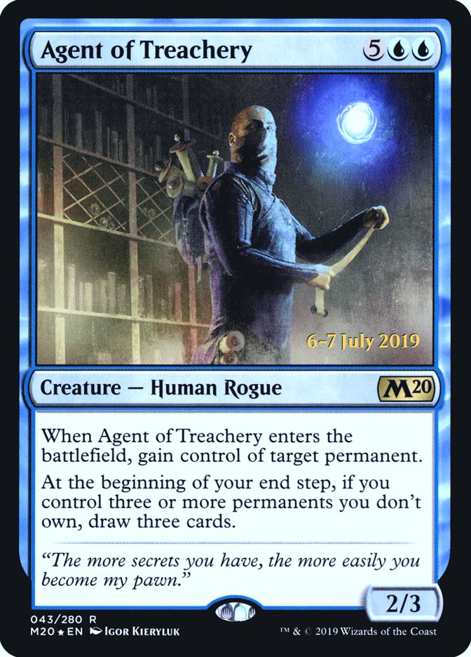 Agent of Treachery 43s/144 (Prerelease Cards)  - PreRelease Foil | Good Games Modbury