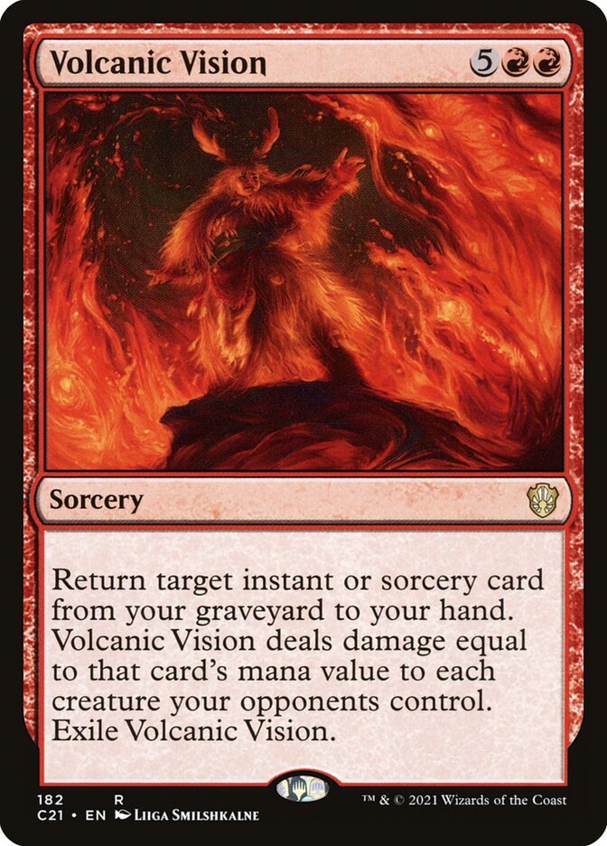 Volcanic Vision 182/81 (Commander 2021)  | Good Games Modbury