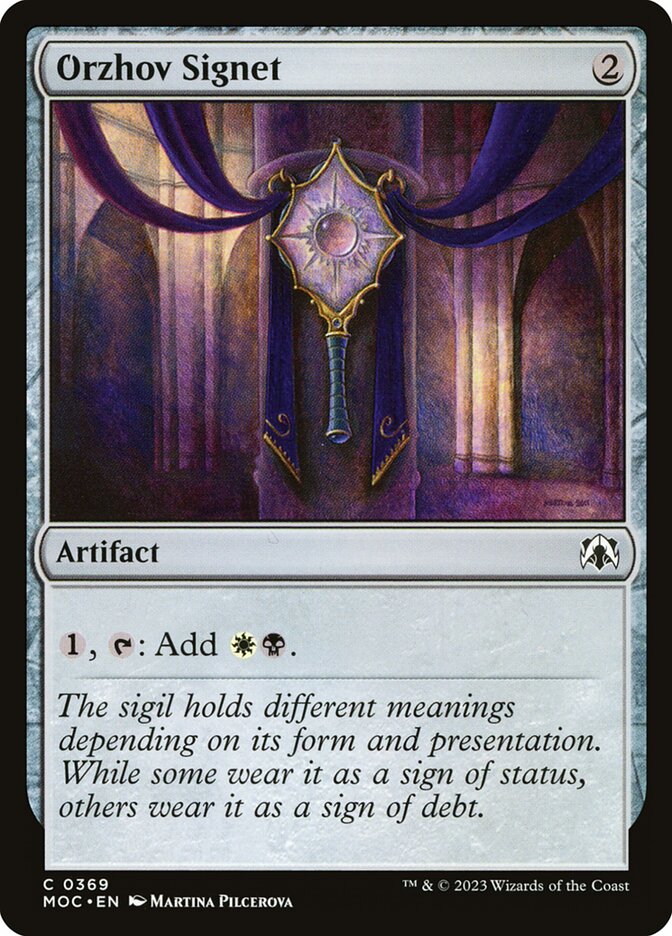 Orzhov Signet 369/444 (Commander: March of the Machine)  | Good Games Modbury