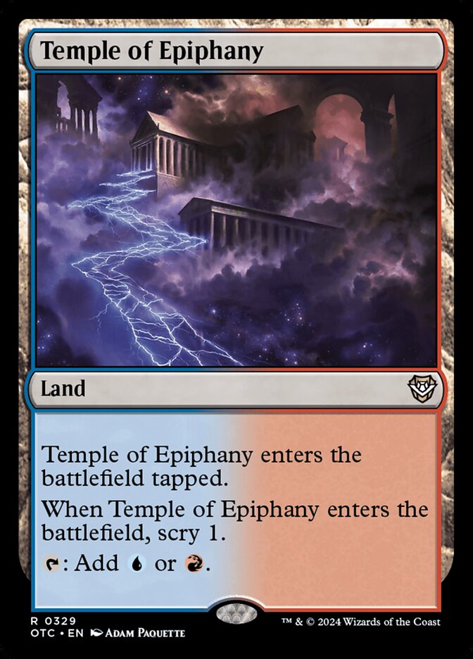 Temple of Epiphany 329/342 (Commander: Outlaws of Thunder Junction)  | Good Games Modbury