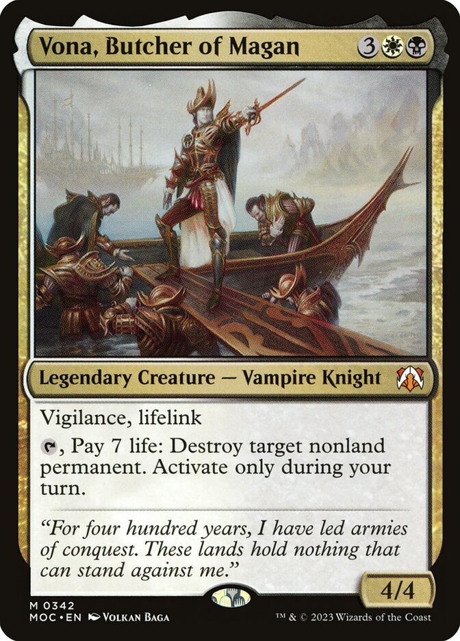 Vona, Butcher of Magan 342/444 (Commander: March of the Machine)  | Good Games Modbury