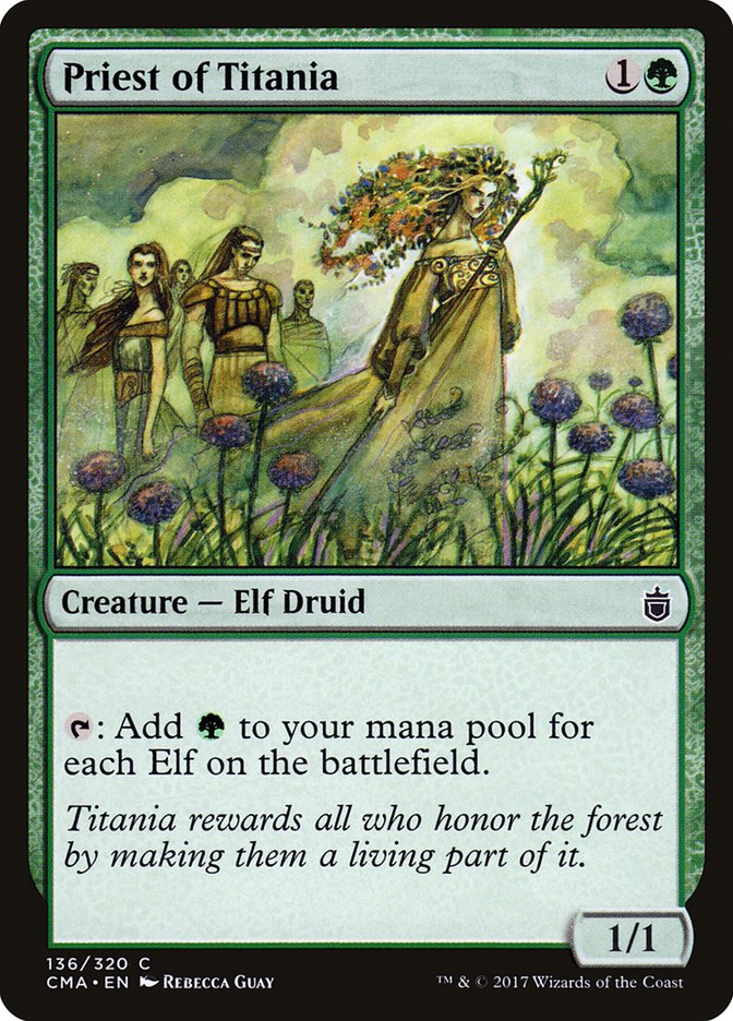 Priest of Titania 136/320 (Commander Anthology)  | Good Games Modbury