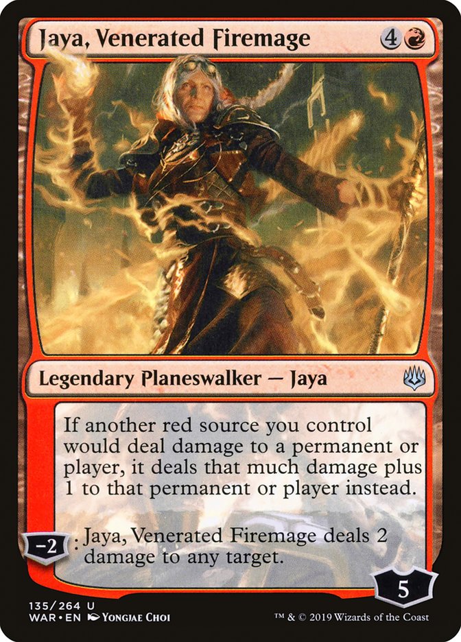Jaya, Venerated Firemage 135/264 (War of the Spark)  | Good Games Modbury