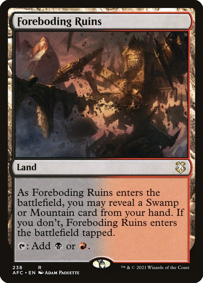 Foreboding Ruins 238/62 (Commander: Adventures in the Forgotten Realms)  | Good Games Modbury