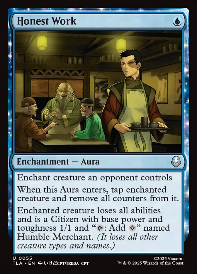 Honest Work 55/286 (Avatar: The Last Airbender)  - Foil | Good Games Modbury
