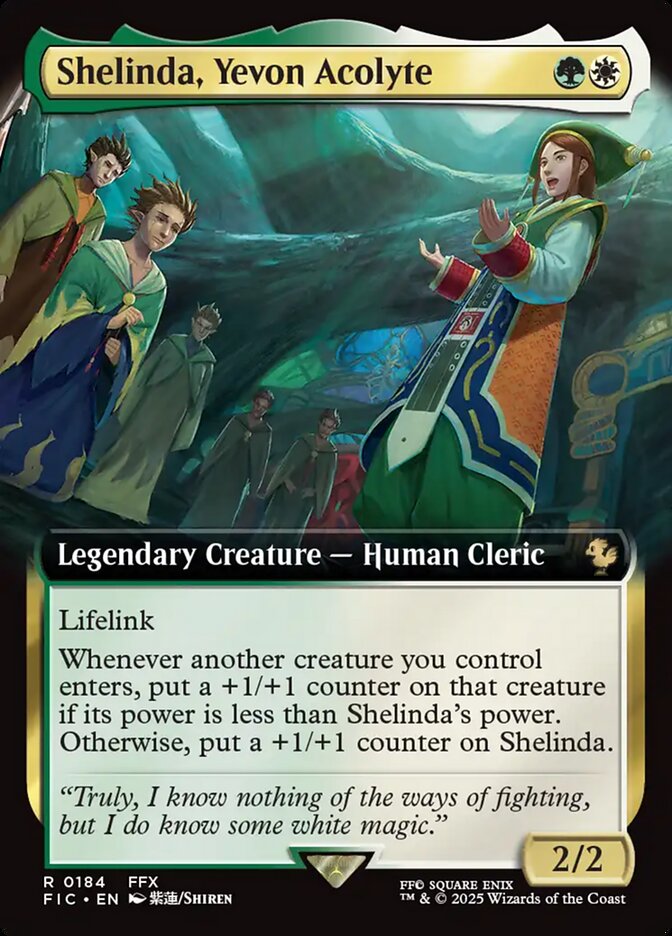 Shelinda, Yevon Acolyte 184/100 (Commander: FINAL FANTASY)  - Extended Art | Good Games Modbury