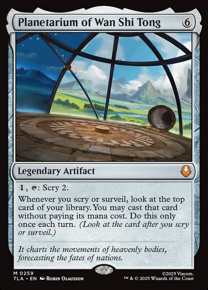 Planetarium of Wan Shi Tong 259/286 (Avatar: The Last Airbender)  - Foil | Good Games Modbury