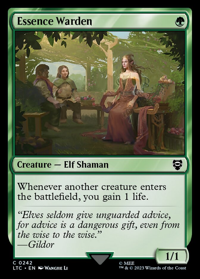 Essence Warden 242/347 (Commander: The Lord of the Rings: Tales of Middle-earth)  | Good Games Modbury