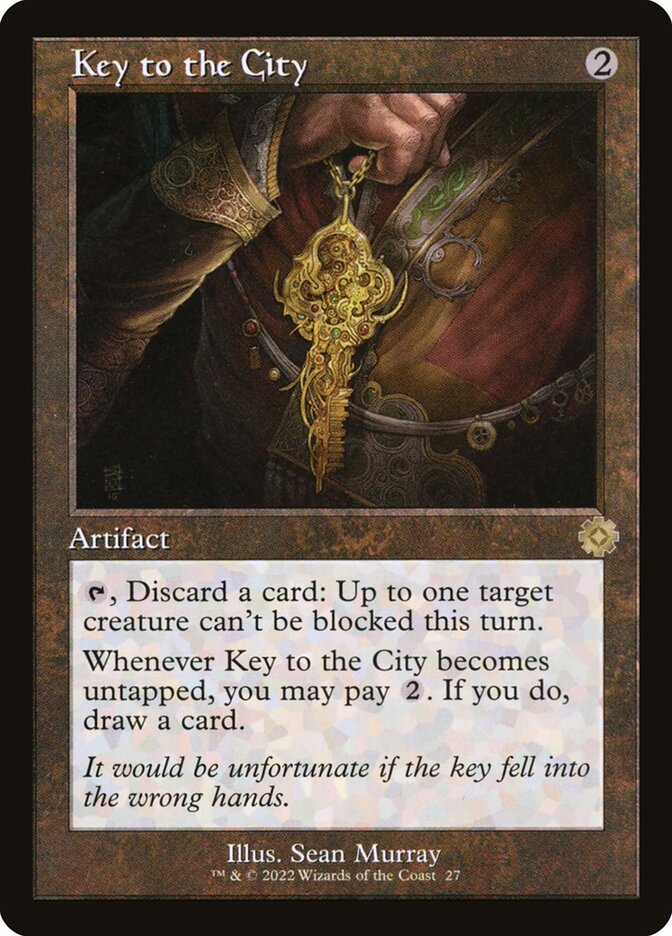 Key to the City 27/63 (The Brothers' War: Retro Frame Artifacts)  - Foil | Good Games Modbury