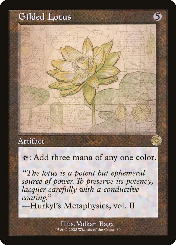 Gilded Lotus 80/63 (The Brothers' War: Retro Frame Artifacts)  - Foil | Good Games Modbury