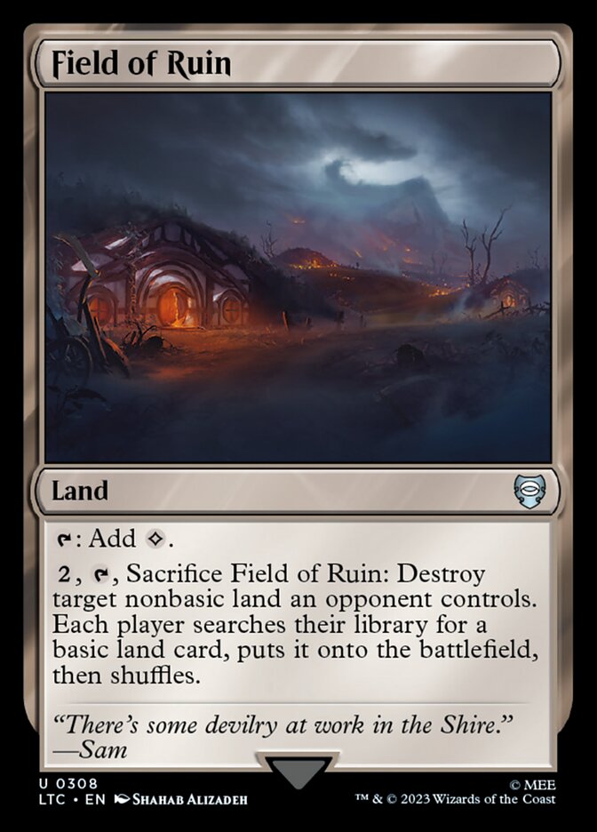 Field of Ruin 308 (Commander: The Lord of the Rings: Tales of Middle-earth)  | Good Games Modbury
