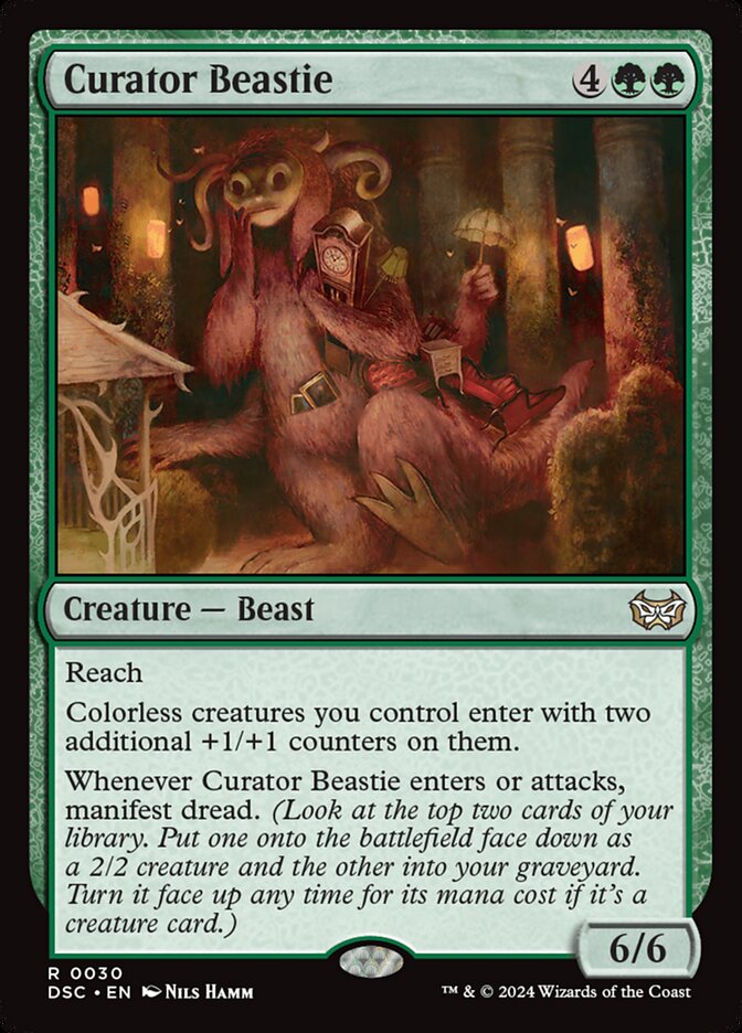 Curator Beastie 30/40 (Commander: Duskmourn: House of Horror)  | Good Games Modbury