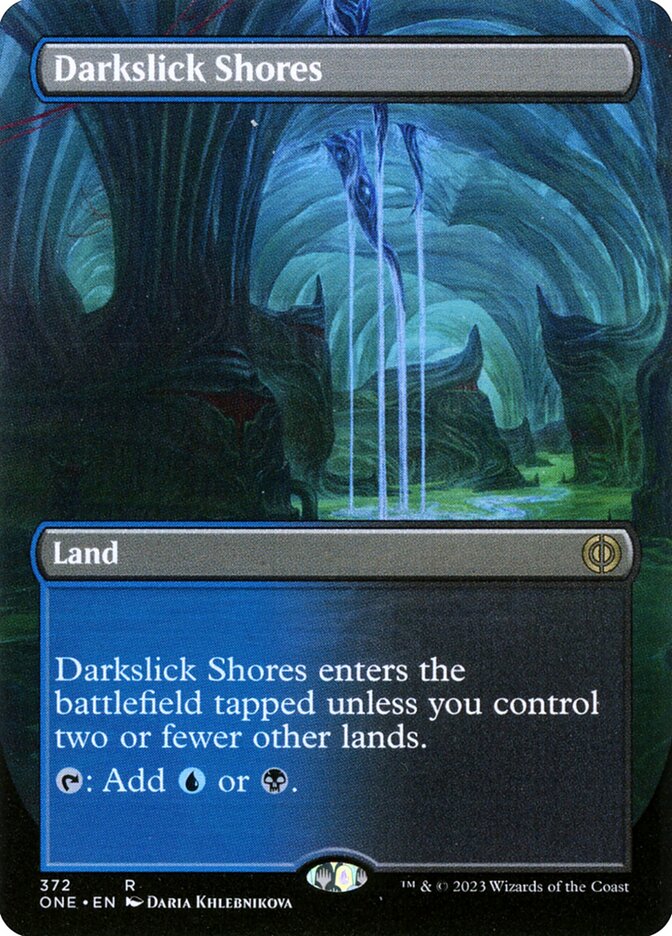 Darkslick Shores 372/271 (Phyrexia: All Will Be One)  - Borderless | Good Games Modbury