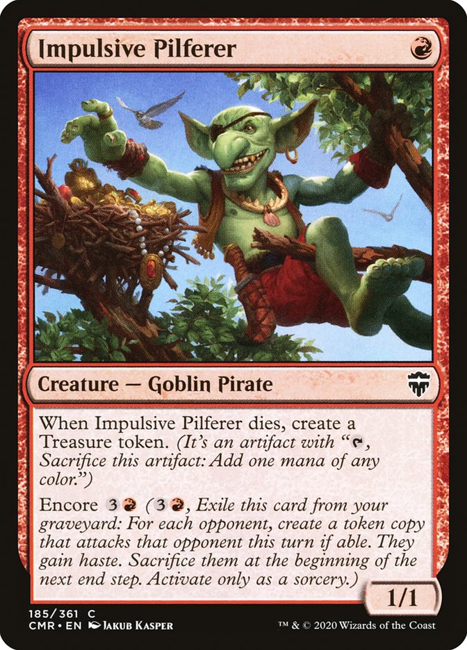 Impulsive Pilferer 185 (Commander Legends)  - Foil | Good Games Modbury