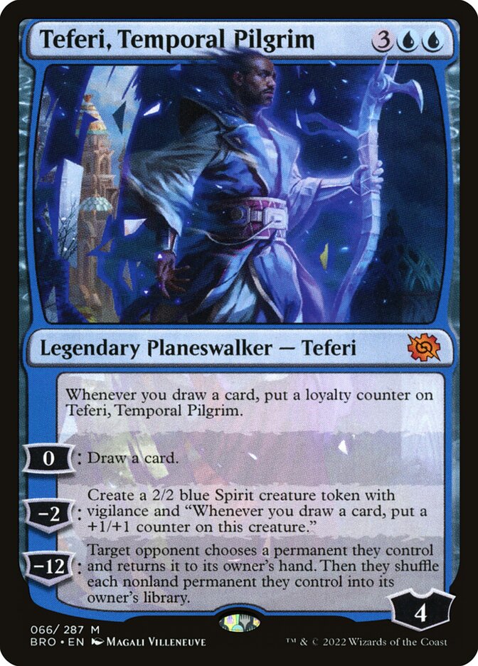Teferi Temporal Pilgrim 66 (The Brothers' War)  - Foil | Good Games Modbury